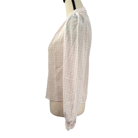 Vintage So What California Baby Pink Long Sleeve Button Up Top Women Size Medium - Picture 3 of 12